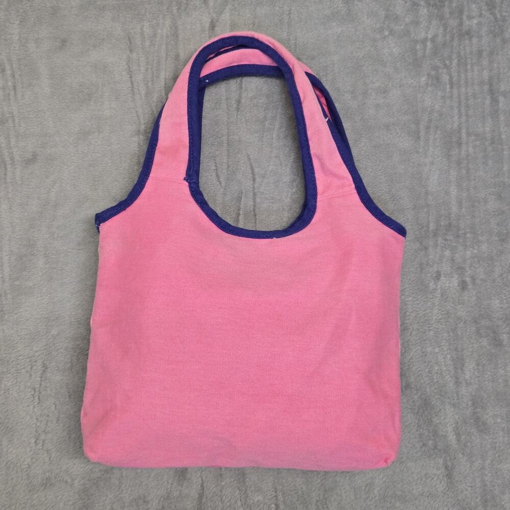 Hello Kitty Pink Canvas Tote Handbag with Snap and Zipped Inside Small Pocket - Picture 2 of 10